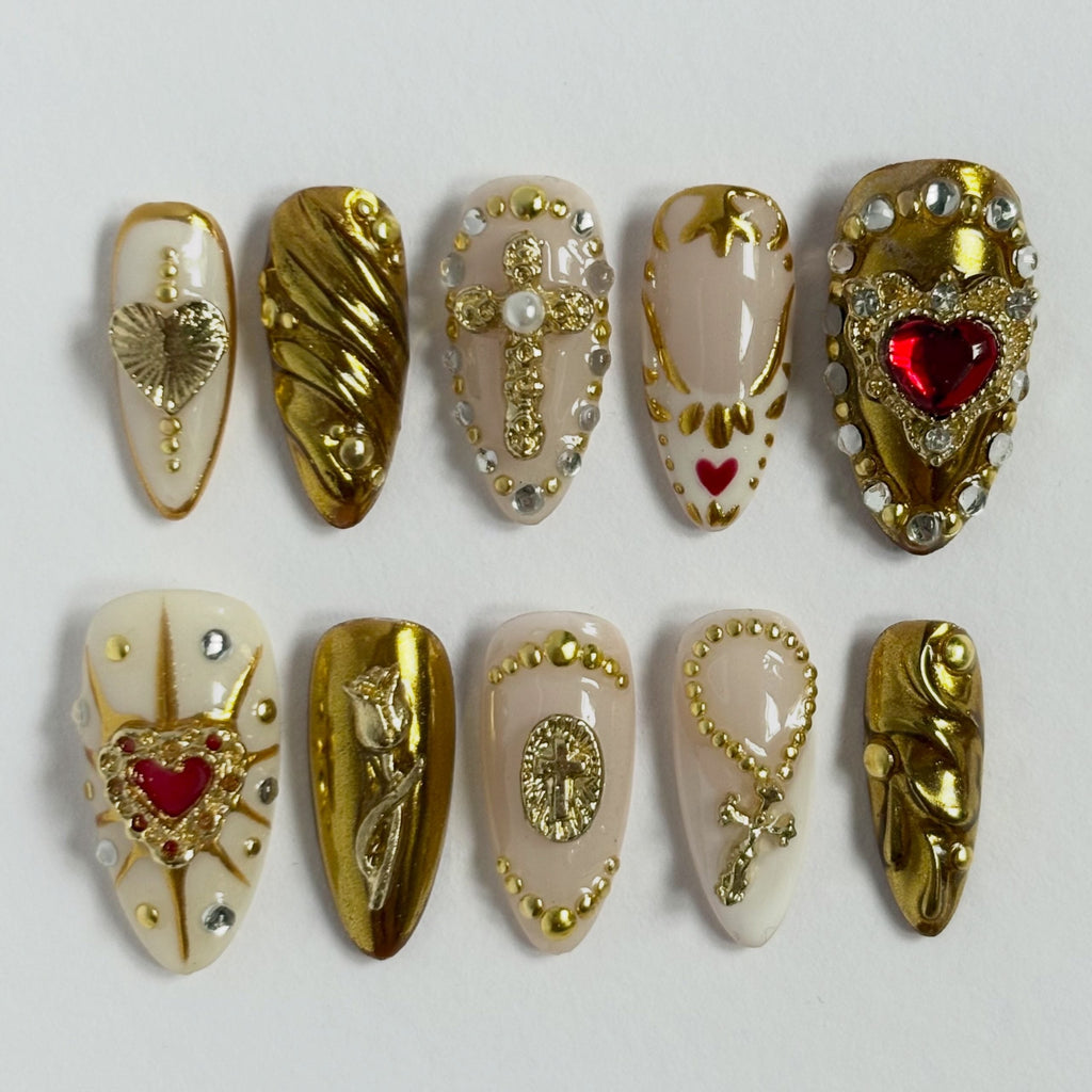 Golden Rhinestone Set