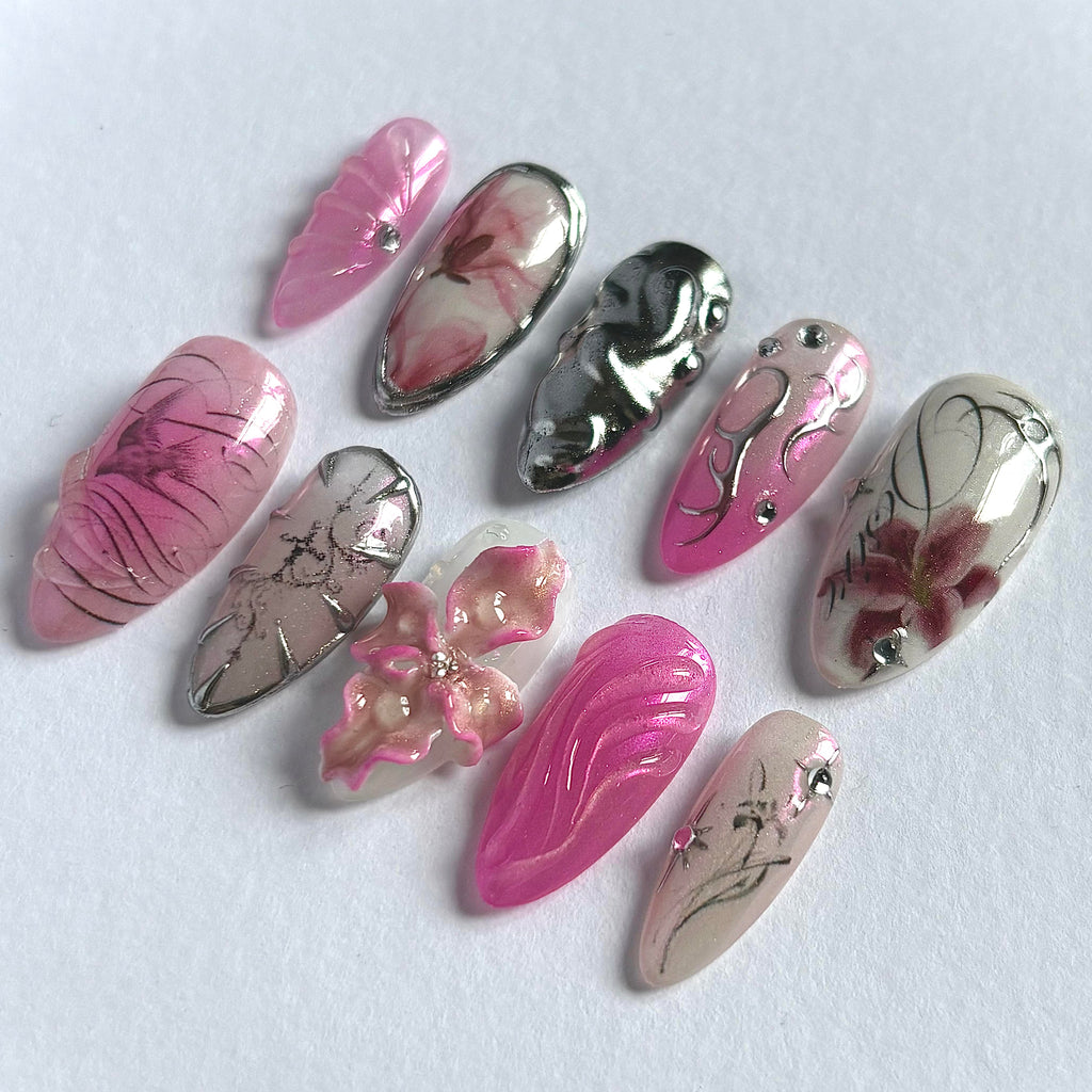 Pink Silver Set