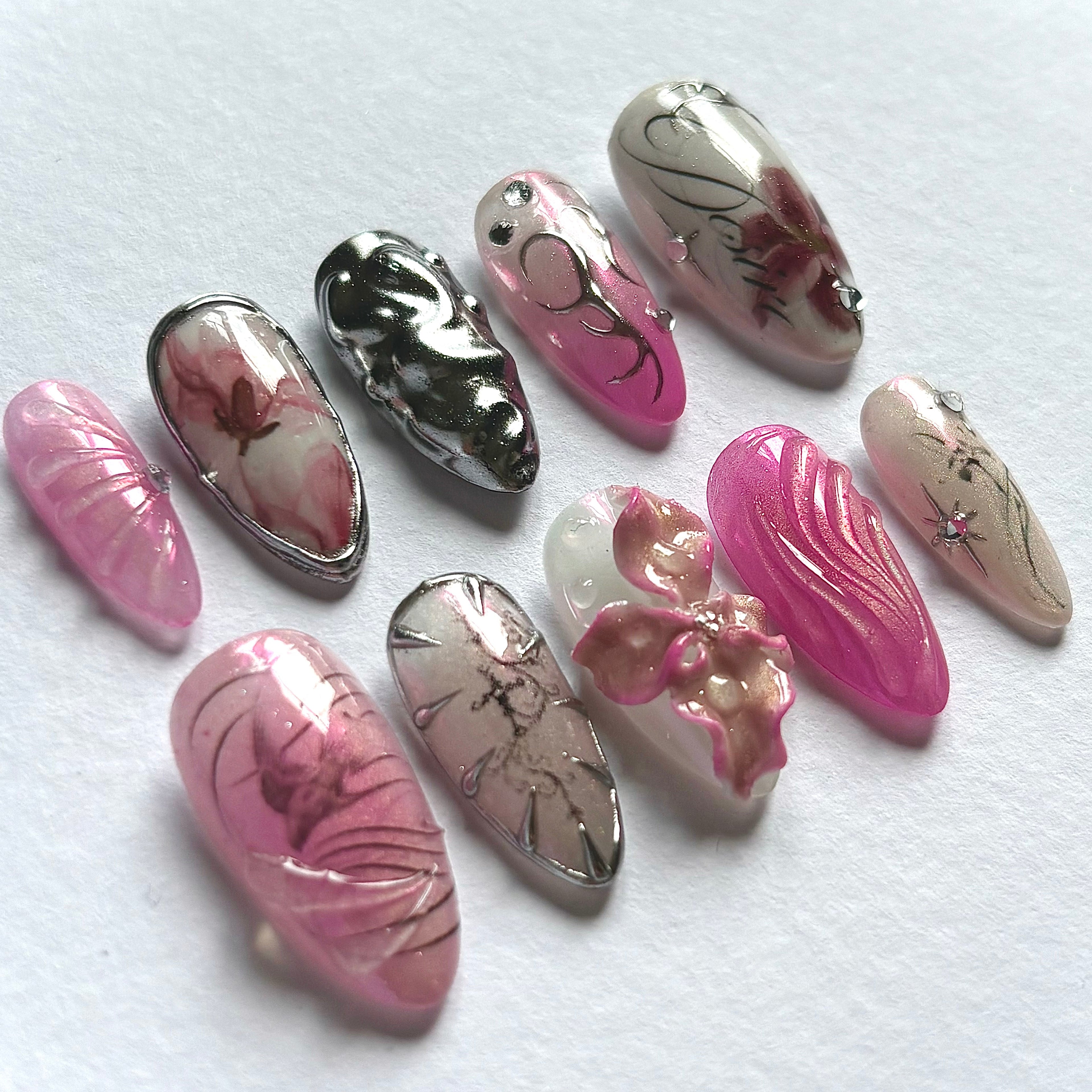 Pink Silver Set