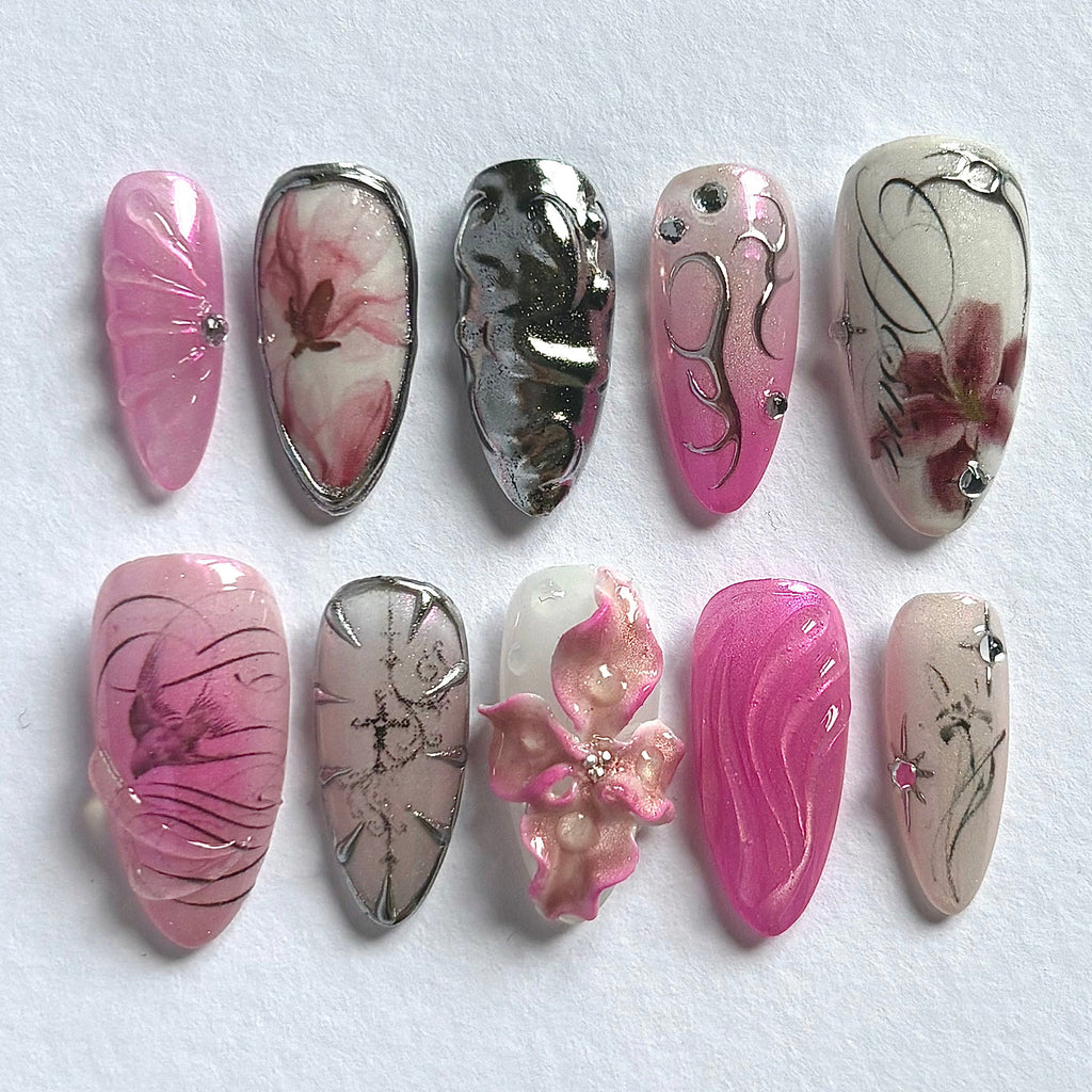 Pink Silver Set